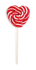 Heart lollipops candy on a stick