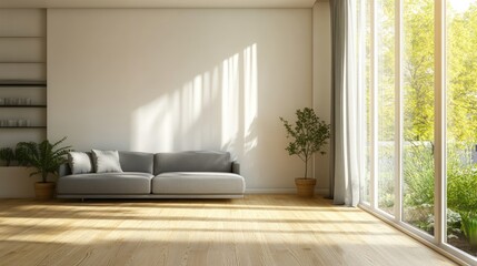 Modern minimalist living room with natural light (1)