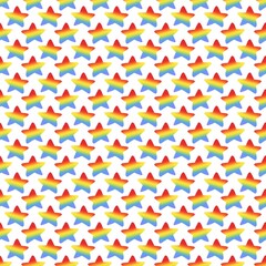 seamless geometric pattern rainbow

