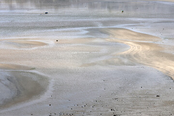 beauté  du sable à marée basse