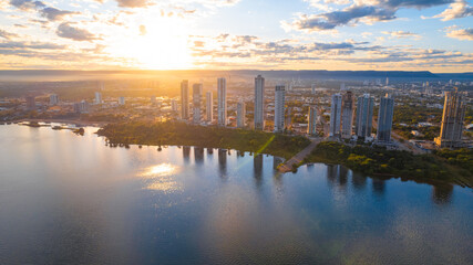 Fototapeta premium Ponte de Palmas, Praia da Graciosa, Capital do tocantins - Palmas Brasil