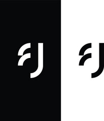 Letter F D logo design 