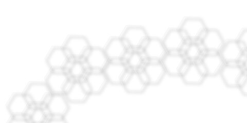 Abstract grey lines with white background creative and geometric shape with white luxury pattern line  paper texture 3d hexagonal design.