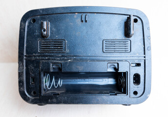 Old-fashioned retro radio with USB
