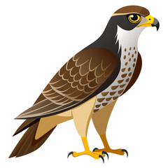 Obraz premium Goshawk on white background 