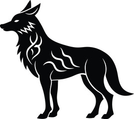 A wolf vector  Illustrator 
