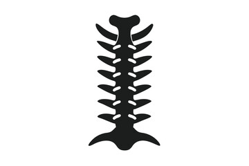 Stylized Human Vertebral Column Illustration Spine Anatomy, Medical Icon and Healthcare Design