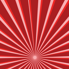 Abstract sun ray red star burst background.