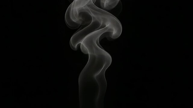 Smoke on black background
