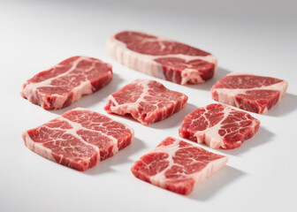 고기 날것 돼지고기 소고기 스테이크 Meat Raw Pork Beef Steak