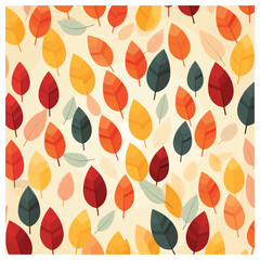 Botanical Autumn Leaf Arrangement for Seasonal Design Projects