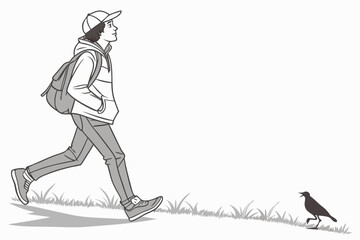 Majestic Seagull Flight Over Ocean Waves: Coastal Bird Design