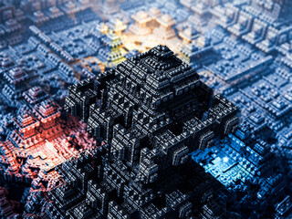 Abstract Background Image of a Fractal Design
