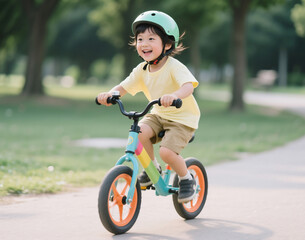신나는 자전거 타기, 공원에서의 즐거운 시간
Exciting Bike Ride, Fun Time in the Park