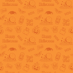 Happy Halloween seamless pattern