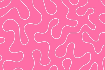 Texture background with simple and fun repeating pattern. Abstract Pink backyard with wavy lines. Pink background for card, wallpaper, poster, cover, banner, print, baby, children, packaging, etc.