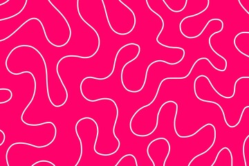Abstract horizontal background with colorful waves. Trendy vector illustration. Red. Pink. Paint. Design for wallpaper, decoration, banner, card, print, textile, social media, etc.