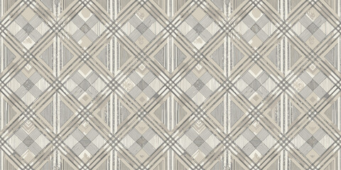 Elegant geometric patterned wallpaper in muted tones for stylish interiors.