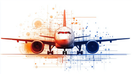 Innovative biofuels driving sustainable aviation future energy alternatives in modern transport urban environment aerial view