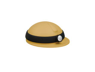 helmet lamp icon 3d illustration render