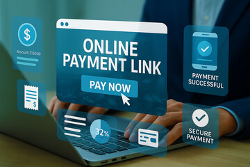 Online Payment Links, UI helps users generate and share payment links for invoices or...