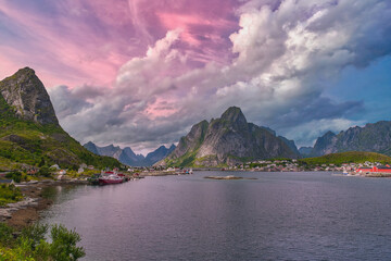 Reine is a fishing village and the administrative center of Moskenes Municipality, Nordland County, Norway, Lofoten Islands