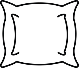 Pillow outline Icon Vector Illustration design sleep, feather, textile, vector, symbol, relaxation, sleeping, cosy, doodle, room, sofa, furniture, soft, relax, design, fabric, bedding, 