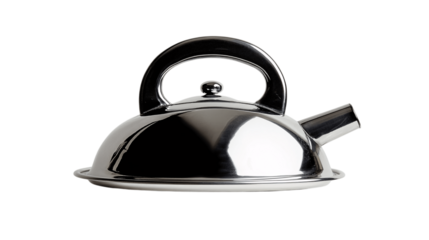 A polished iron, white background --ar 16:9