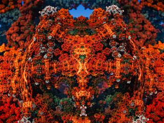 Abstract Fractal Pattern (red/green)