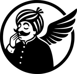 Vintage Winged Maharaja Logo