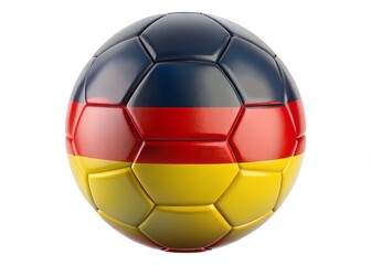 Naklejka premium German soccer ball isolated on white