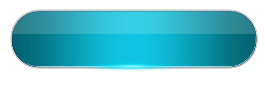 Modern Blank Blue UI Button Element with Rounded Corners and Glossy Gradient Style &ndash; Empty Interactive Interface Component for Web, App, or Game Design &ndash; Editable Template for Navigation, Call-to-Acti