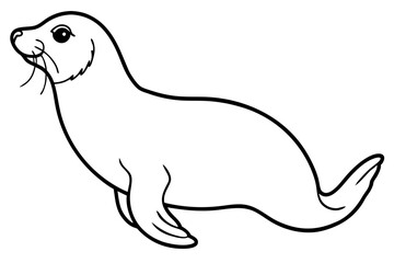Elegant Seal Outline