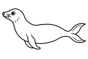 Elegant Seal Outline