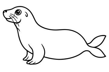 Elegant Seal Outline
