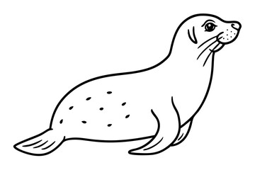 Elegant Seal Outline