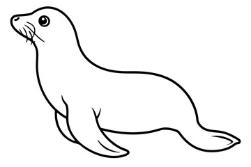 Elegant Seal Outline