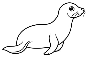 Elegant Seal Outline