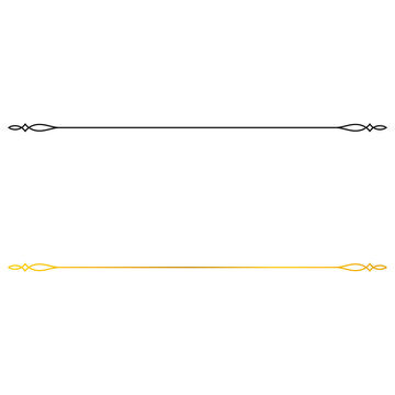 Minimalist line separator with diamond ends