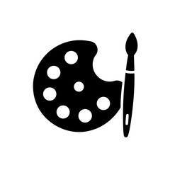 Palette and Brushes Icon