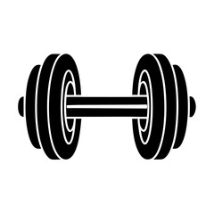 Monochromatic Dumbbell Illustration Enhancing Strength Training Visualization for Fitness Promotions and Gym Presentations Inspiring Healthy Lifestyles