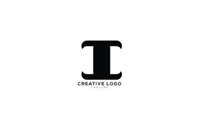 I IT TI ID Abstract initial monogram letter alphabet logo design