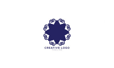 FLOWER PATTERN  Abstract initial monogram letter alphabet logo design