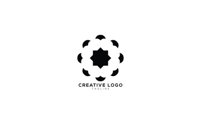 FLOWER PATTERN Abstract initial monogram letter alphabet logo design