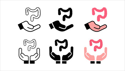 Organ donation linear icon set. Living, deceased body parts offer. Tissues transplantation. vector illustration on white background
