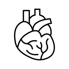 Organ donation linear icon. Living, deceased body parts offer. Tissues transplantation. vector illustration on white background
