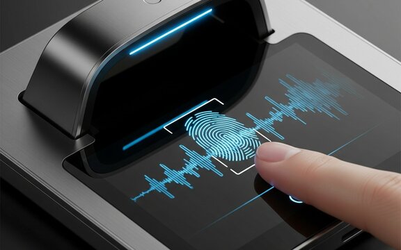 Fingerprint scanner with biometric verification interface