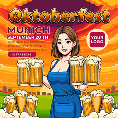 Post Design for Oktoberfest festival event
