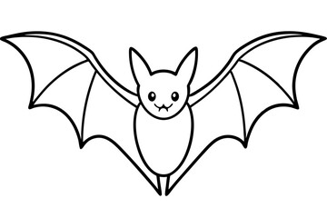 Minimalist Bat Sketch