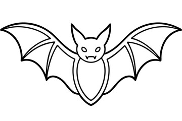 Minimalist Bat Sketch